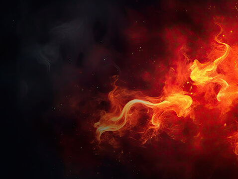 Hot and spicy background with copy space
