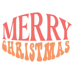 Merry Christmas Retro Svg Design
