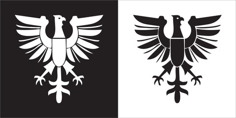 Illustration vector graphics of eagle icon