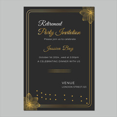 Happy retirement party invitation