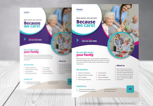 Home Health Care Service Flyer Template