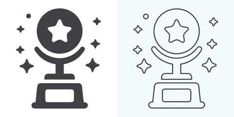 Winner trophy icon vector, symbol of victory event. trophy icon in trendy flat style. Trophy Icon. Professional, pixel-perfect icons optimized for both large and small resolutions.
