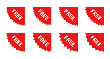 Free starburst corner sticker set