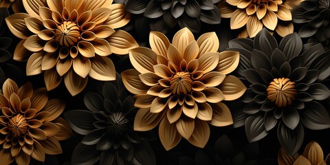 Flower background, generative ai
