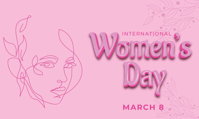 celebrate banner International womens day background
