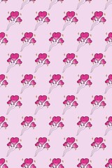 Seamless pattern on Valentine’s Day