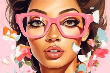 high-end designer eyewear resting on a fashion magazine