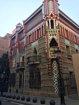 Casa Vicens,modernist building designed by Antoni Gaudí, in Barcelona, Catalonia, Spain