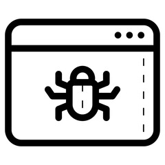 website bug icon