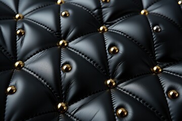 Obraz premium black leather texture