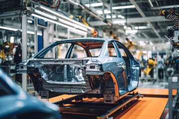 Automated assembly line for robot manipulators for the production of high-tech electric vehicles running on clean energy.