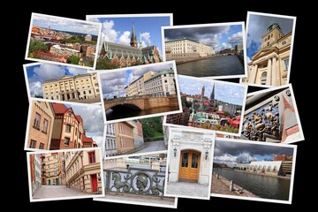 Gothenburg city photo collage. Travel photos composition.