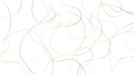 Colorful random pattern line stroke on a transparent background. Decorative pattern with tangled curved lines. Random chaotic lines abstract geometric pattern vector background.