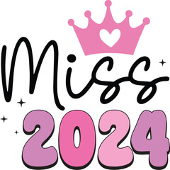 Pink New Year SVG  Design