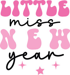 Pink New Year SVG  Design