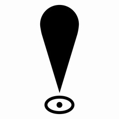 Location pin map icon. Flat design. Vector illustration sign on a white isolated background.