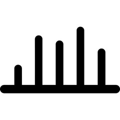 graph chart icon business data analysis