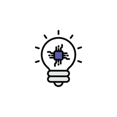 Idea icon design with white background stock illustration