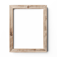 wooden frame isolated with transparent shadows suitable for any kind of background