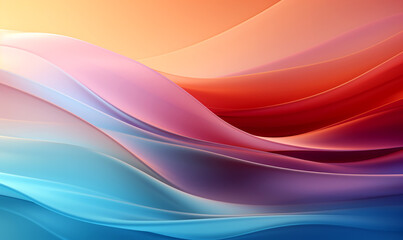 Abstract colored wavy transparent fabric texture