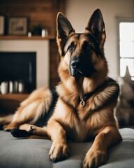 portrait of german shepherd 
