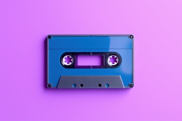 Obraz premium Cassette tape isolated on pink background, Generative AI