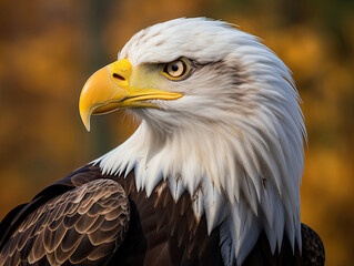 Obraz premium portrait of a eagle on a branch