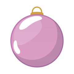 Detailed christmas tree ball icon Vector