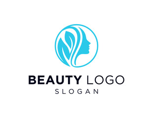 The logo design is about Beauty and was created using the Corel Draw 2018 application with a white background.