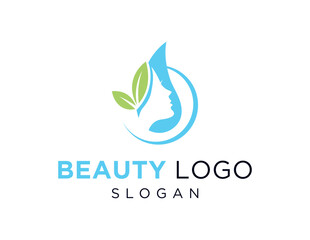 The logo design is about Beauty and was created using the Corel Draw 2018 application with a white background.