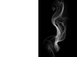 Realistic white smoke steam, swirling movement of white smoke isolated on transparent background