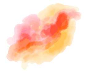 Watercolor spot, isolated on a white background