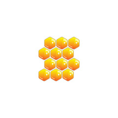 Honey vector illustration. Healthy food illustration. 