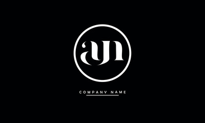 AN, NA, A, N Abstract Letters Logo Monogram