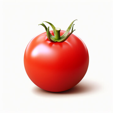 A clear image of farm tomato on a plain white background