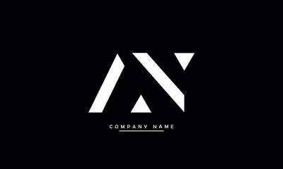 AN, NA, A, N Abstract Letters Logo Monogram