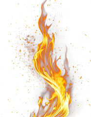 Stunning realistic fire flames PNG images on a transparent background, perfect for dynamic graphic designs and visual effects - 693113503