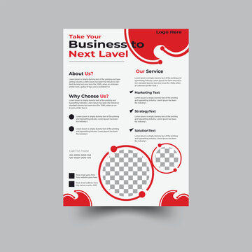  Business Flyer Corporate Flyer, template modern design and , Geometric shape flyer in A4Vector