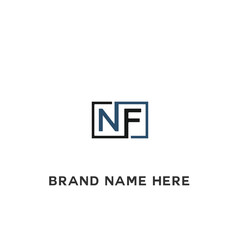 NF logo. N F design. White NF letter. NF, N F letter logo design. Initial letter NF linked circle uppercase monogram logo. N F letter logo vector design. 