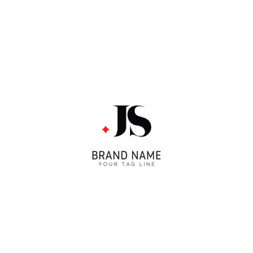 SJ, JS, S, J abstract letters logo monogram