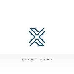 various types of letter X logos, modern and abstract