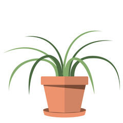 Cute indoor plant icon Vector