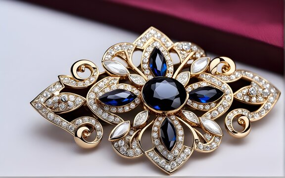 A beautifully crafted brooch, adding a touch of sophistication to any attire.
