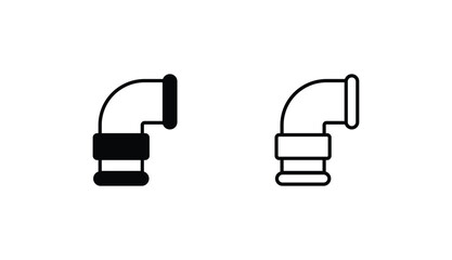 Pipe icon design with white background stock illustration