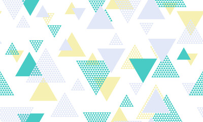 Triangle shapes seamless pattern vector design.