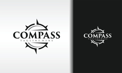 simple compass text logo © Hasim