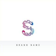 Letter S logo icon design template elements