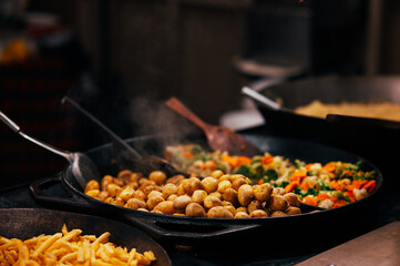 grilled chicken and vegetables