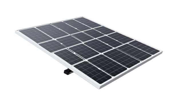 Solar panel isolated on transparent or white background - Powered by Adobe