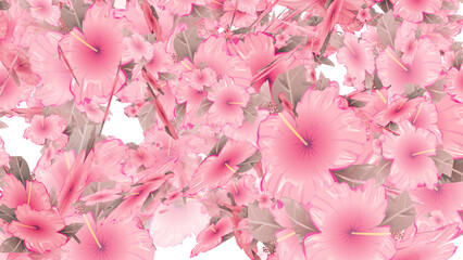 Sakura petals for overlays , Also good background for scene and titles, logos. Concept of love,...